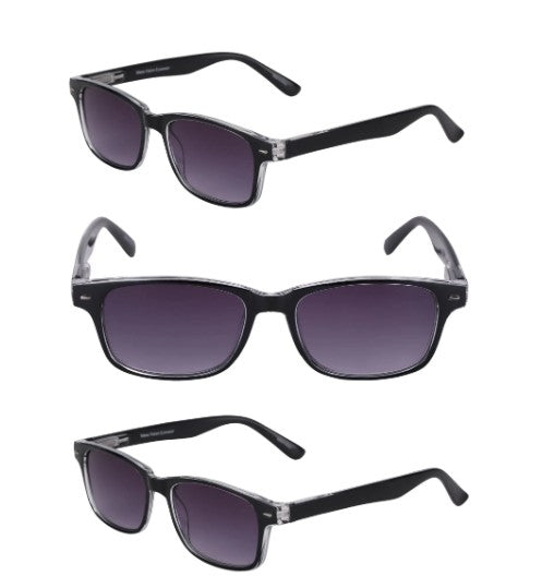 Mass Vision Summerville Full Reading Sunglasses – Outdoor Reader Sunglasses (3-Pack)