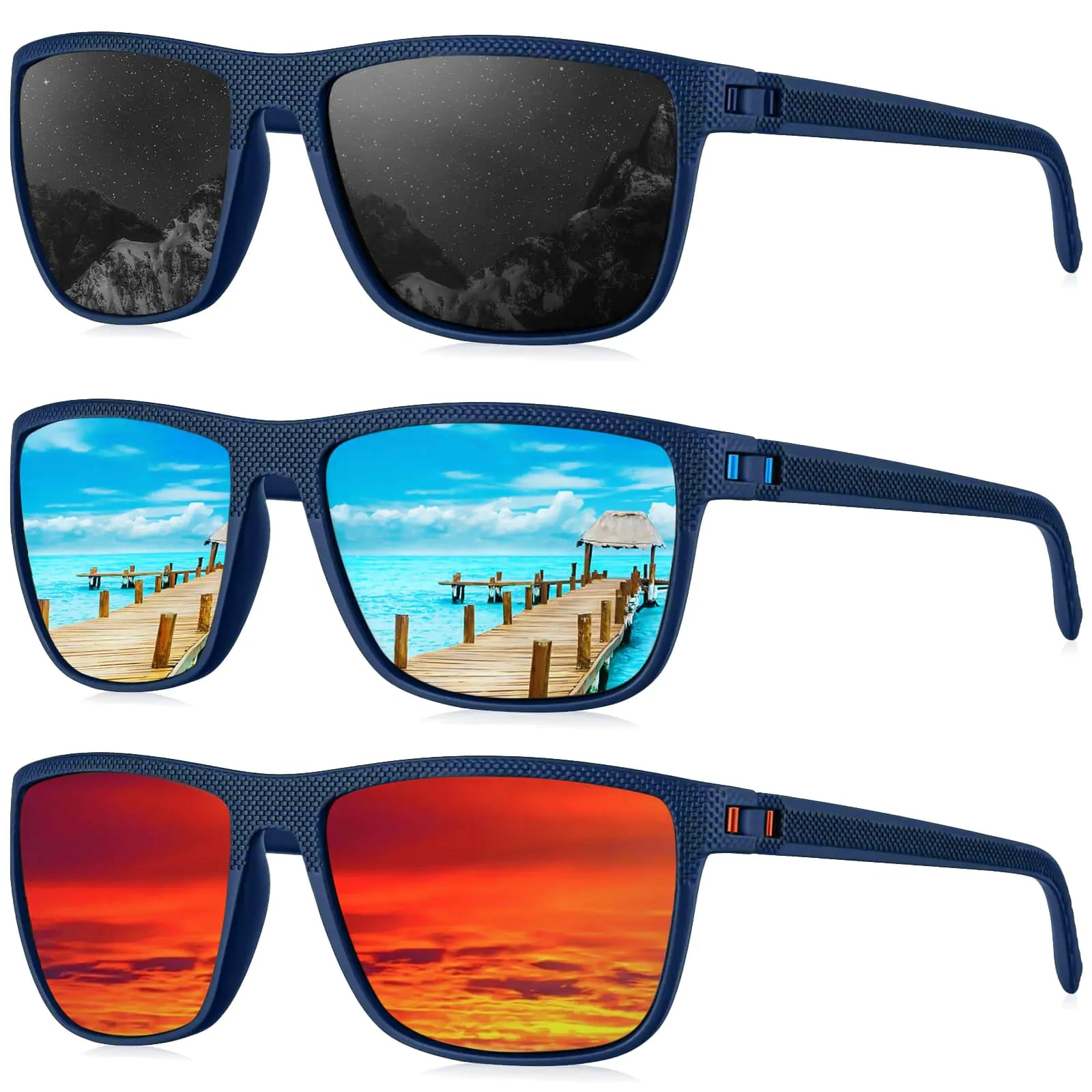 KALIYADI Polarized Sunglasses for Men – Lightweight UV400 Driving & Fishing Sunglasses