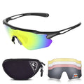 Polarized Cycling Sunglasses – Sports Sunglasses with 5 Interchangeable Lenses