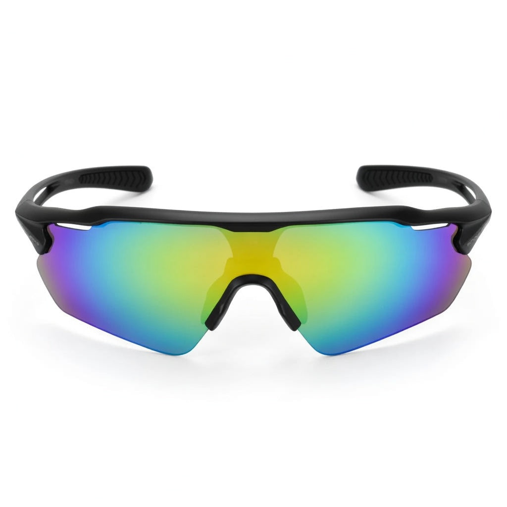 Polarized Cycling Sunglasses – Sports Sunglasses with 5 Interchangeable Lenses