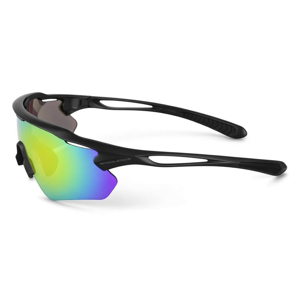 Polarized Cycling Sunglasses – Sports Sunglasses with 5 Interchangeable Lenses